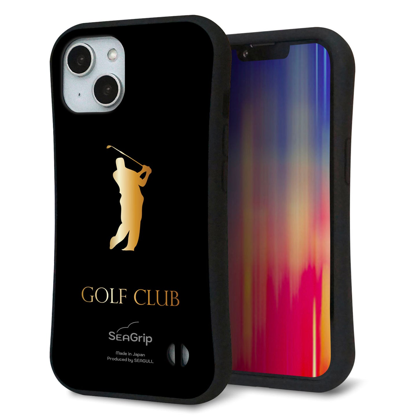 iPhone14 スマホケース 「SEA Grip」 グリップケース Sライン 【610 GOLFCLUB】 UV印刷