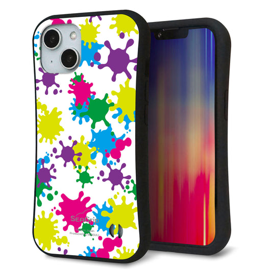iPhone14 スマホケース 「SEA Grip」 グリップケース Sライン 【MA878 ペイントホワイト】 UV印刷