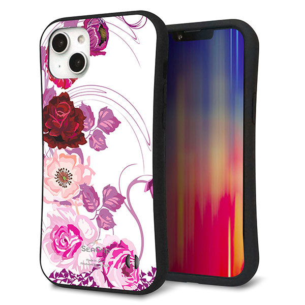 iPhone14 Plus スマホケース 「SEA Grip」 グリップケース Sライン 【116 6月のバラ】 UV印刷