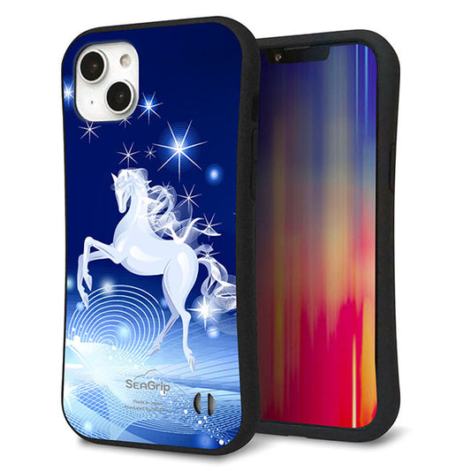 iPhone14 Plus スマホケース 「SEA Grip」 グリップケース Sライン 【436 ペガサス】 UV印刷