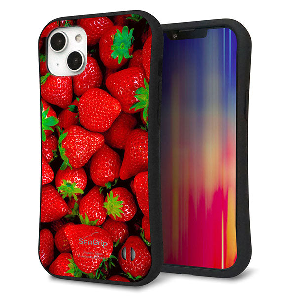 iPhone14 Plus スマホケース 「SEA Grip」 グリップケース Sライン 【MA881 ストロベリー】 UV印刷