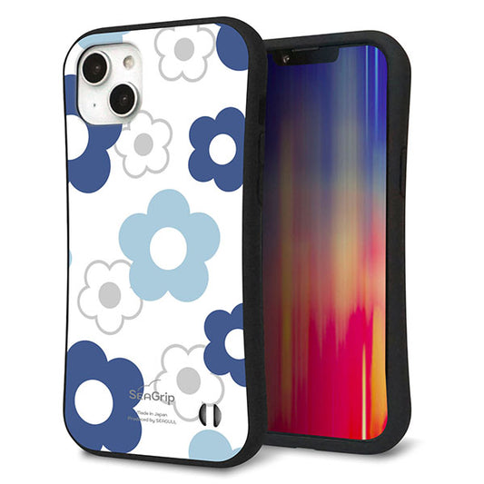 iPhone14 Plus スマホケース 「SEA Grip」 グリップケース Sライン 【SC923 デイジー ブルー】 UV印刷