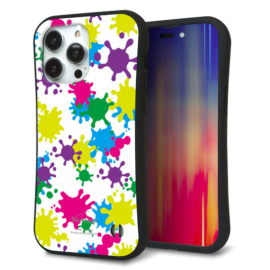 iPhone14 Pro Max スマホケース 「SEA Grip」 グリップケース Sライン 【MA878 ペイントホワイト】 UV印刷