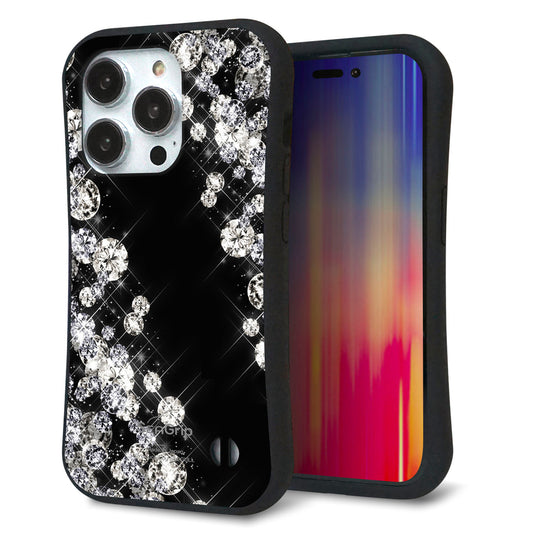 iPhone14 Pro スマホケース 「SEA Grip」 グリップケース Sライン 【VA871 ダイヤモンドフレーム】 UV印刷