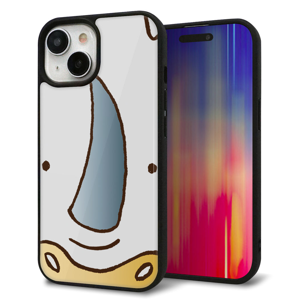 iPhone15 強化ガラス&TPUスマホケース ガラプリ【350 さい】