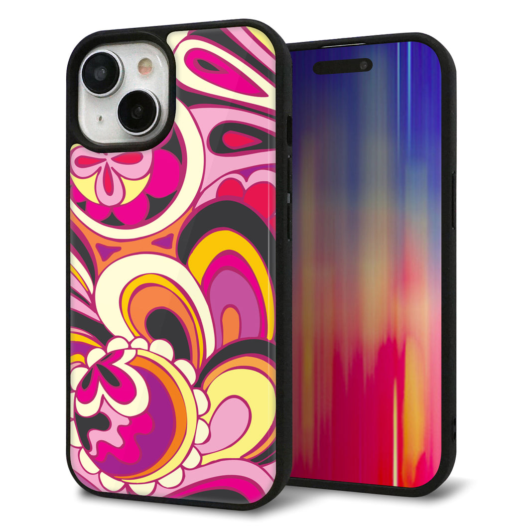 iPhone15 強化ガラス&TPUスマホケース ガラプリ【586 ブローアップカラー】