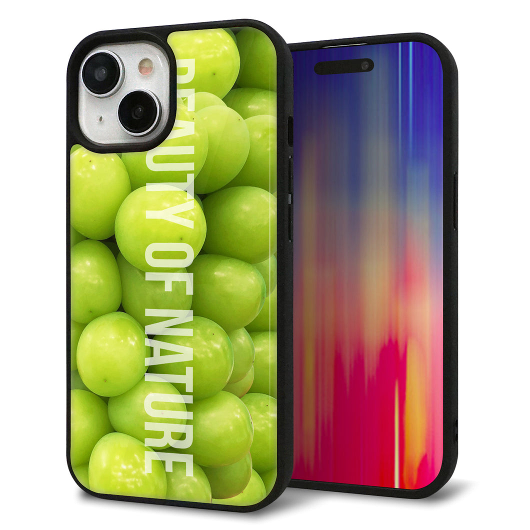 iPhone15 強化ガラス&TPUスマホケース ガラプリ【MA880 マスカット】