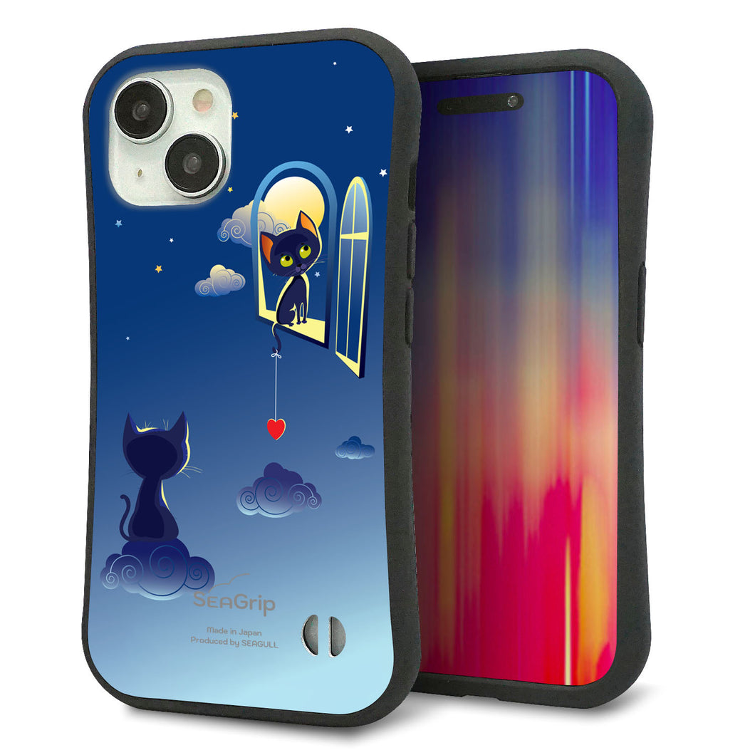 iPhone15 スマホケース 「SEA Grip」 グリップケース Sライン 【341 恋の駆け引き】 UV印刷