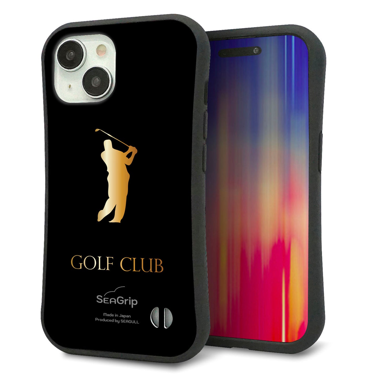 iPhone15 スマホケース 「SEA Grip」 グリップケース Sライン 【610 GOLFCLUB】 UV印刷