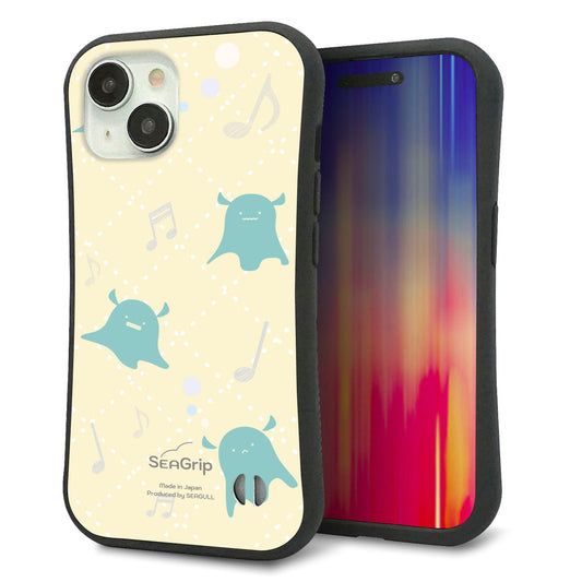 iPhone15 スマホケース 「SEA Grip」 グリップケース Sライン 【FD819 メンダコ】 UV印刷