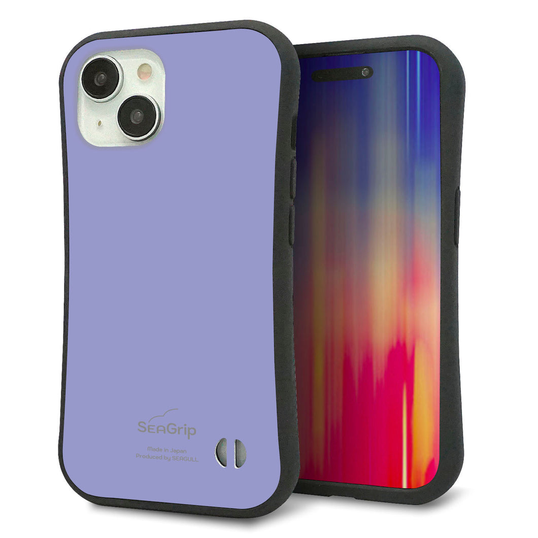 iPhone15 スマホケース 「SEA Grip」 グリップケース Sライン 【KM900 パステルカラー(パステルブルー)】 UV印刷