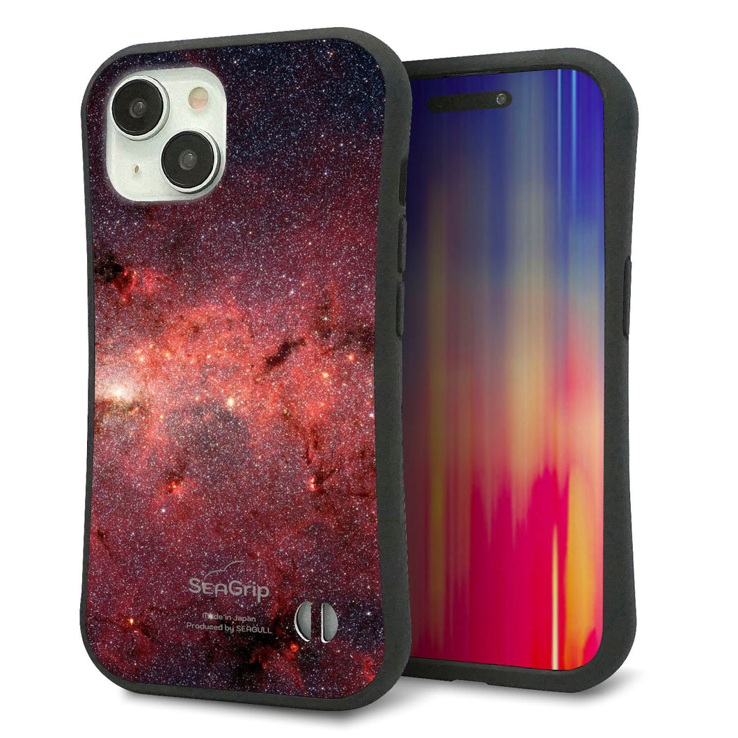 iPhone15 スマホケース 「SEA Grip」 グリップケース Sライン 【KM923 Galaxias Red】 UV印刷