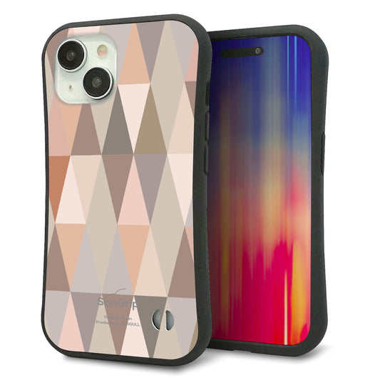 iPhone15 スマホケース 「SEA Grip」 グリップケース Sライン 【MG800 くすみピンク】 UV印刷