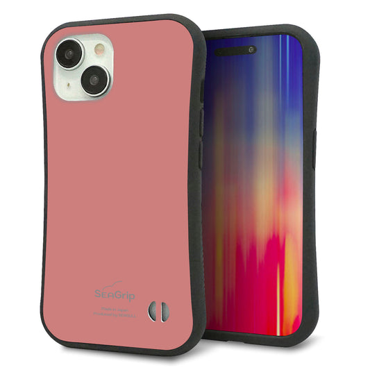 iPhone15 スマホケース 「SEA Grip」 グリップケース Sライン 【TA021 レトロピンク】 UV印刷