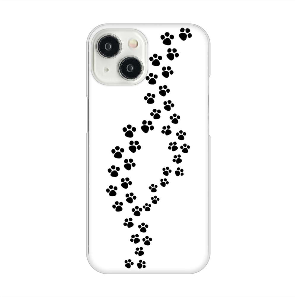 iPhone15 高画質仕上げ 背面印刷 ハードケース 【066 あしあと】