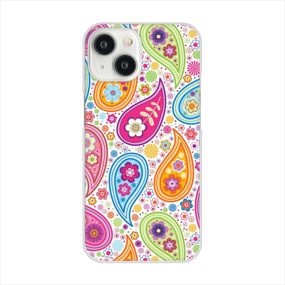 iPhone15 高画質仕上げ 背面印刷 ハードケースペイズリー