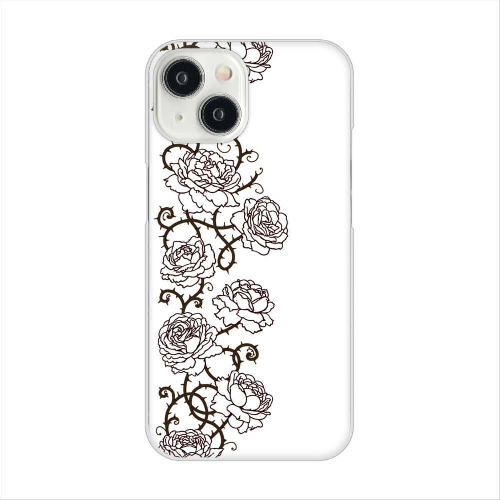 iPhone15 高画質仕上げ 背面印刷 ハードケース 【467 イバラ】