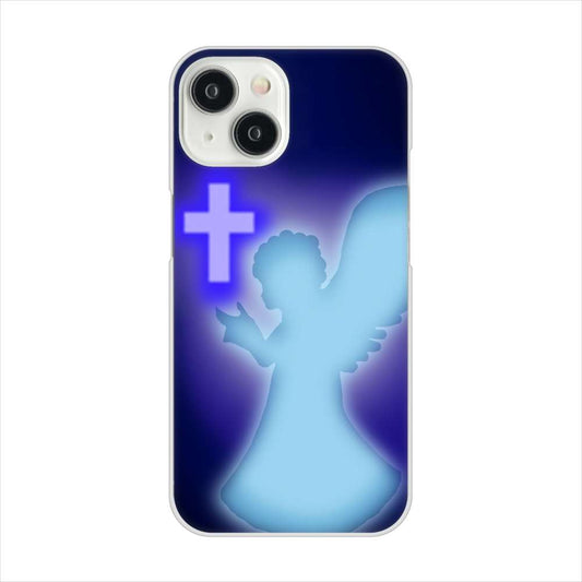 iPhone15 高画質仕上げ 背面印刷 ハードケース 【1249 祈りを捧げる天使】
