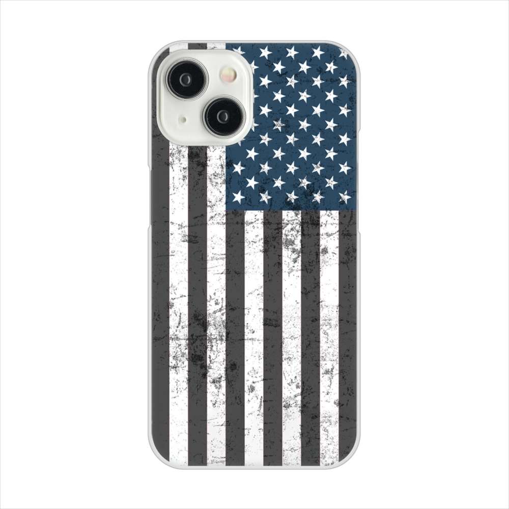 iPhone15 高画質仕上げ 背面印刷 ハードケース 【EK864 アメリカンフラッグビンテージ】