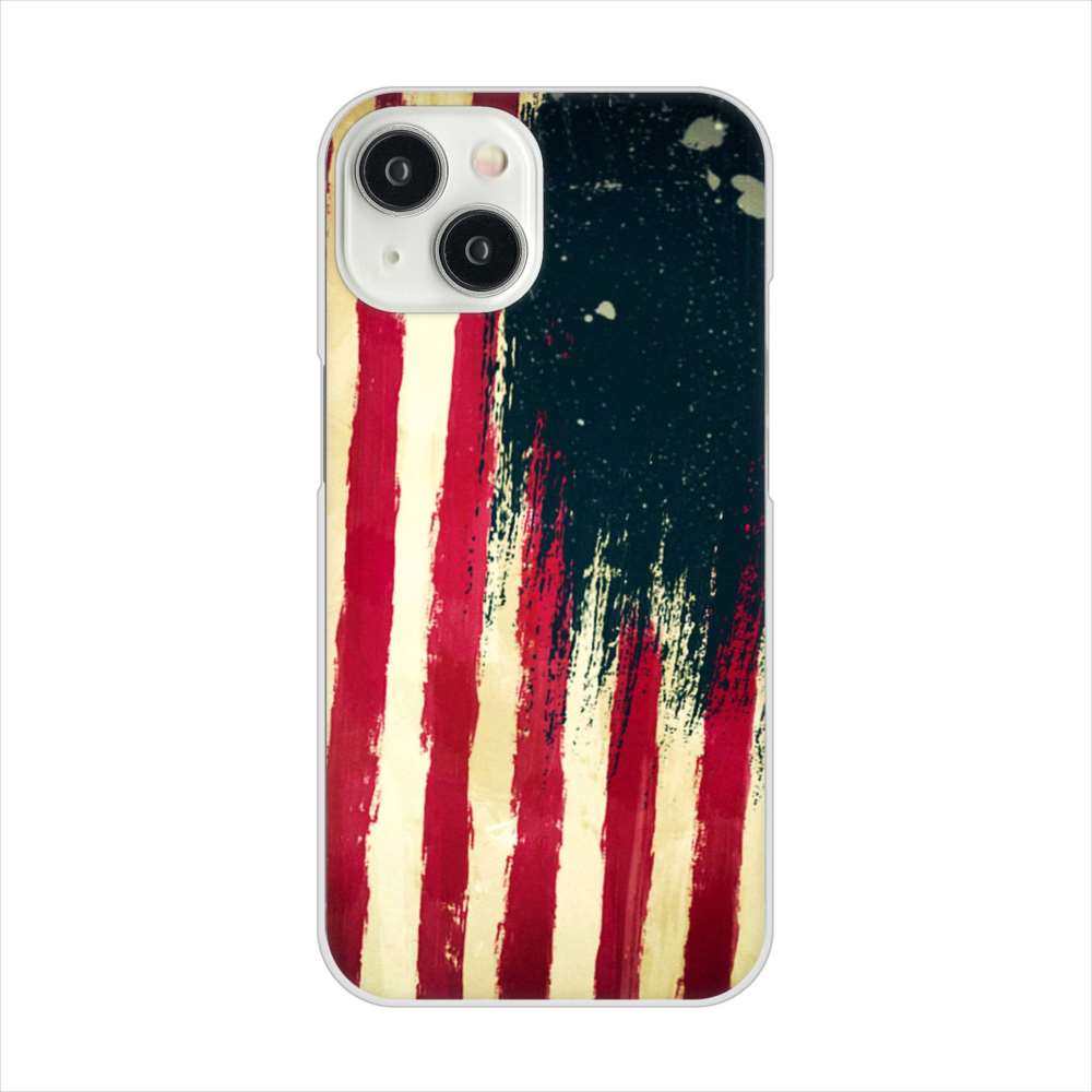 iPhone15 高画質仕上げ 背面印刷 ハードケース 【MI805 ヴィンテージアメリカ】