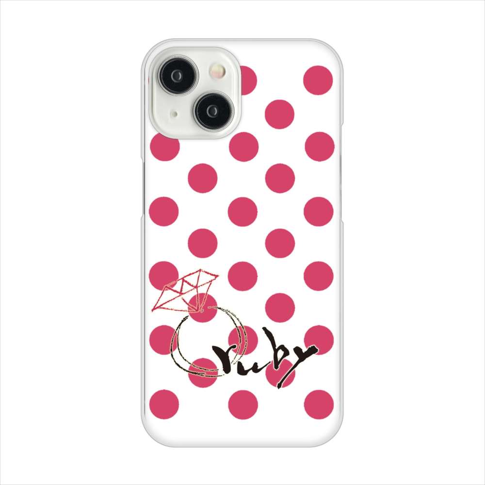iPhone15 高画質仕上げ 背面印刷 ハードケース大野詠舟 誕生石