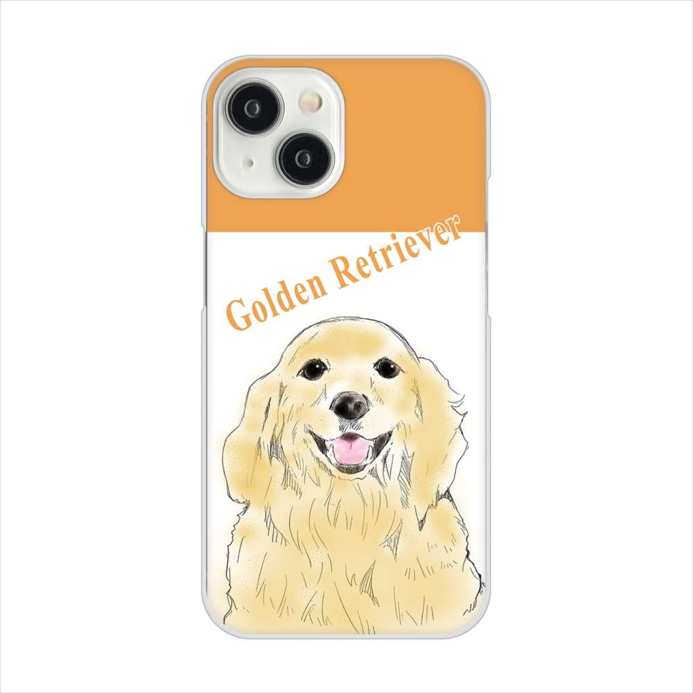 iPhone15 高画質仕上げ 背面印刷 ハードケースゴールデンレトリバー