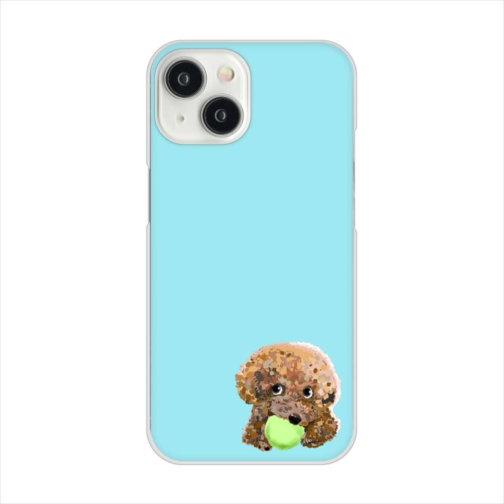 iPhone15 高画質仕上げ 背面印刷 ハードケーストイプードル&ボール