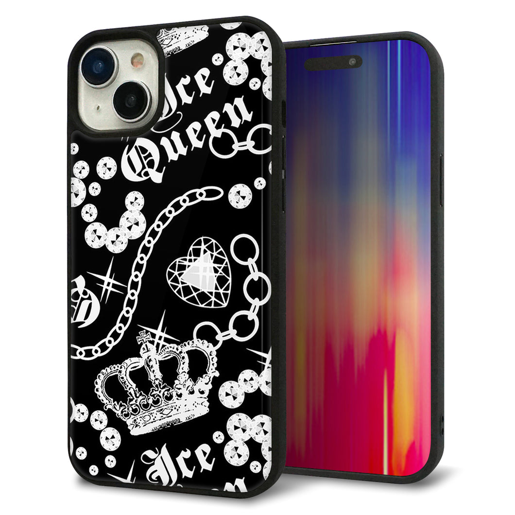 iPhone15 Plus 強化ガラス&TPUスマホケース ガラプリ【187 ゴージャス クラウン】