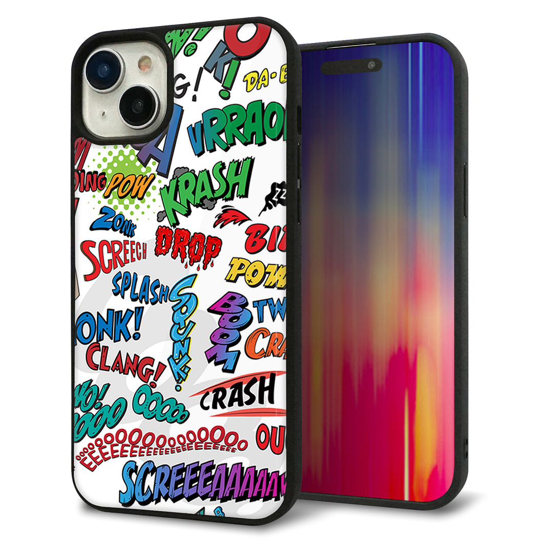 iPhone15 Plus 強化ガラス&TPUスマホケース ガラプリ【271 アメリカン キャッチコピー】