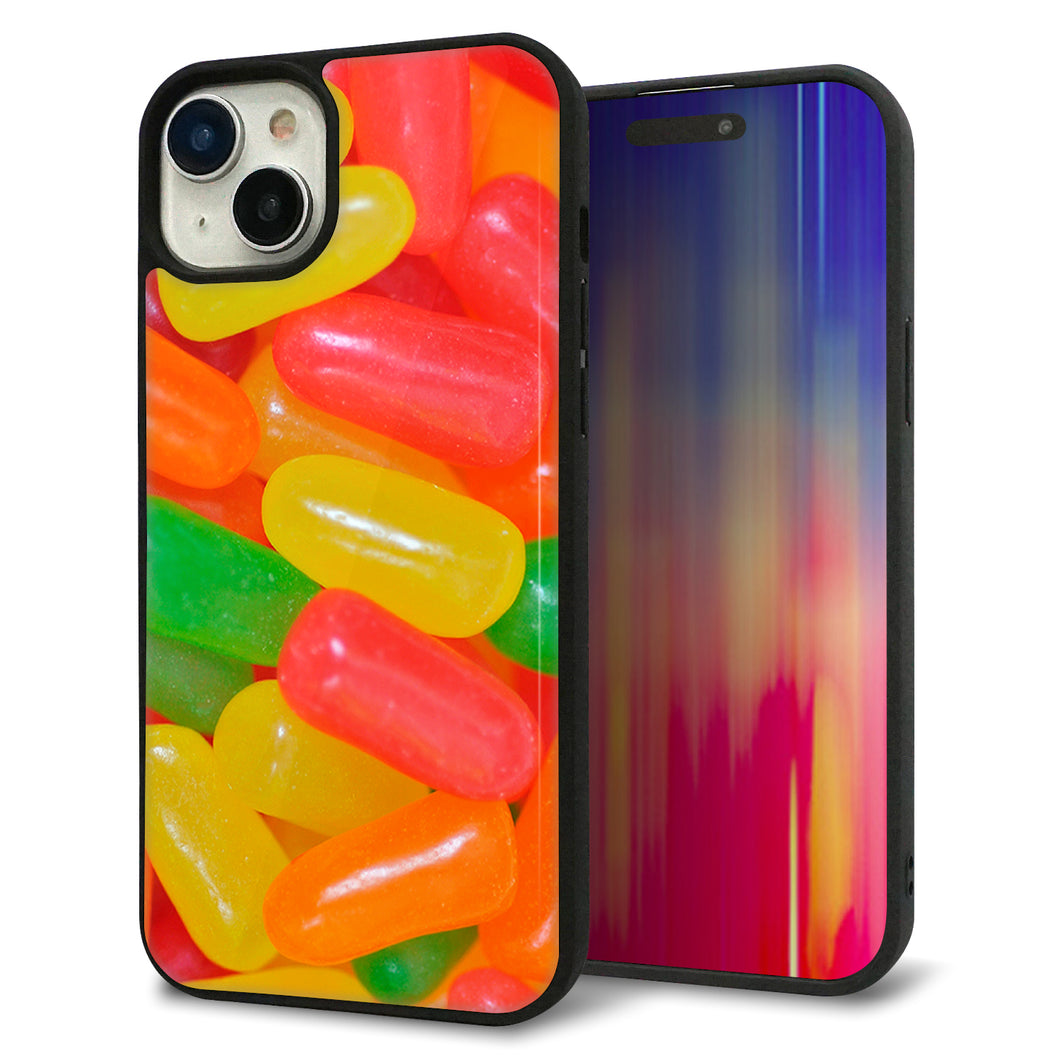 iPhone15 Plus 強化ガラス&TPUスマホケース ガラプリ【449 ジェリービーンズ】
