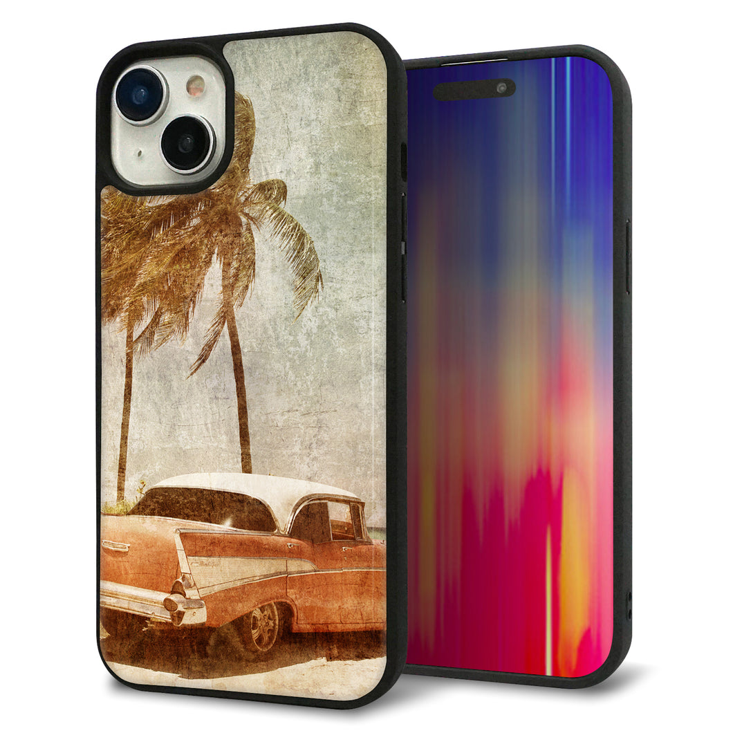 iPhone15 Plus 強化ガラス&TPUスマホケース ガラプリ【620 憧れの時-CAR】