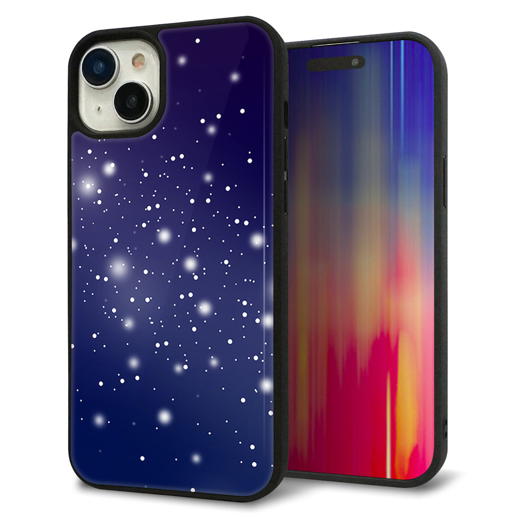 iPhone15 Plus 強化ガラス&TPUスマホケース ガラプリ【1271 天空の川】