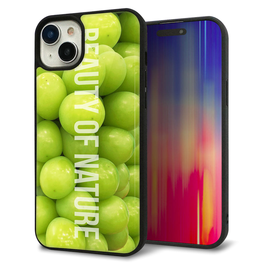 iPhone15 Plus 強化ガラス&TPUスマホケース ガラプリ【MA880 マスカット】