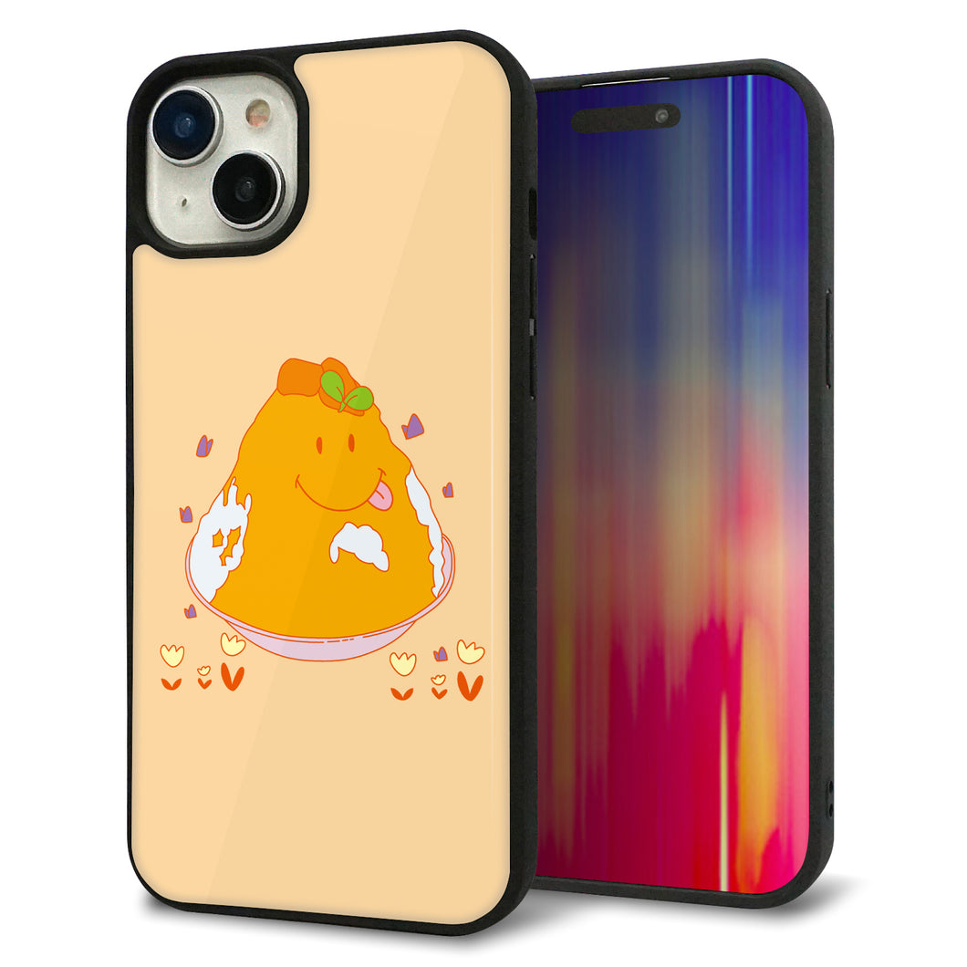 iPhone15 Plus 強化ガラス&TPUスマホケース ガラプリ【MA904 台湾風かき氷】