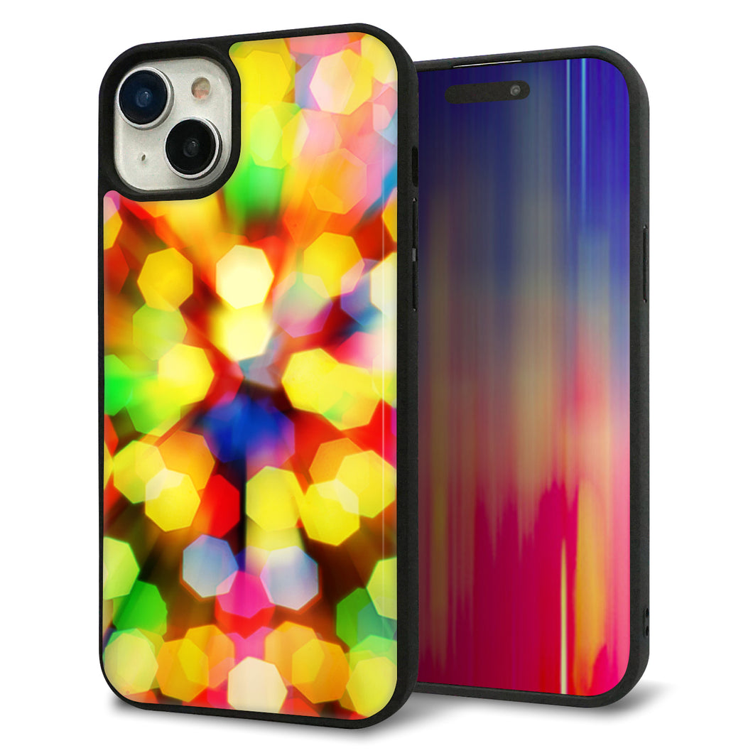 iPhone15 Plus 強化ガラス&TPUスマホケース ガラプリ【VA874 未来へのワープ】