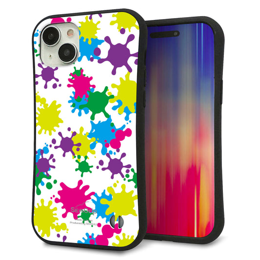 iPhone15 Plus スマホケース 「SEA Grip」 グリップケース Sライン 【MA878 ペイントホワイト】 UV印刷