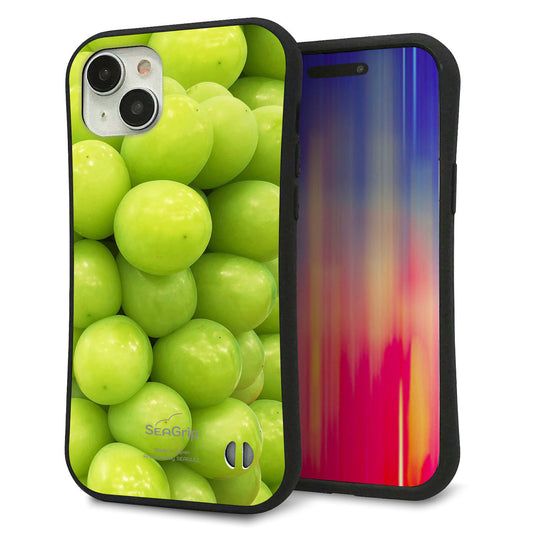 iPhone15 Plus スマホケース 「SEA Grip」 グリップケース Sライン 【MA880 マスカット】 UV印刷