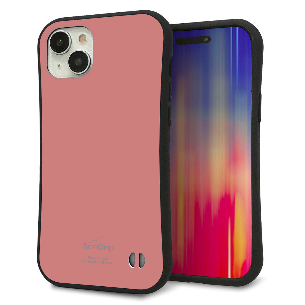 iPhone15 Plus スマホケース 「SEA Grip」 グリップケース Sライン 【TA021 レトロピンク】 UV印刷