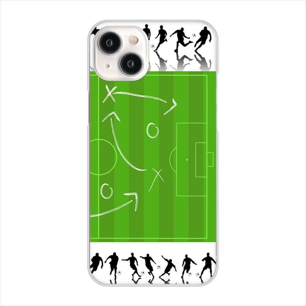 iPhone15 Plus 高画質仕上げ 背面印刷 ハードケース 【304 サッカー戦略ボード】