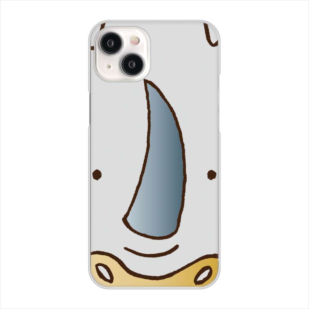 iPhone15 Plus 高画質仕上げ 背面印刷 ハードケースドアップアニマル