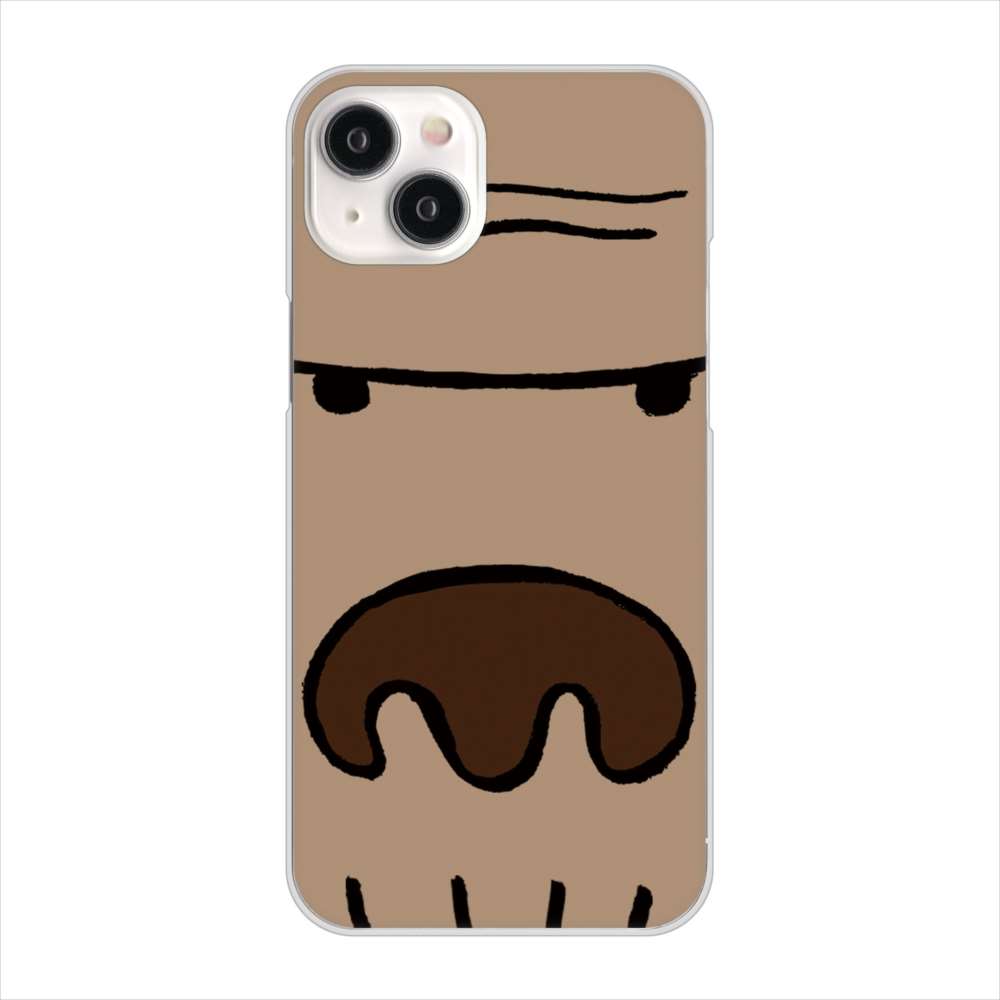 iPhone15 Plus 高画質仕上げ 背面印刷 ハードケースドアップアニマル