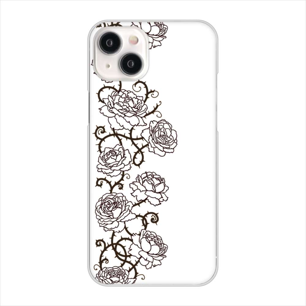 iPhone15 Plus 高画質仕上げ 背面印刷 ハードケース 【467 イバラ】