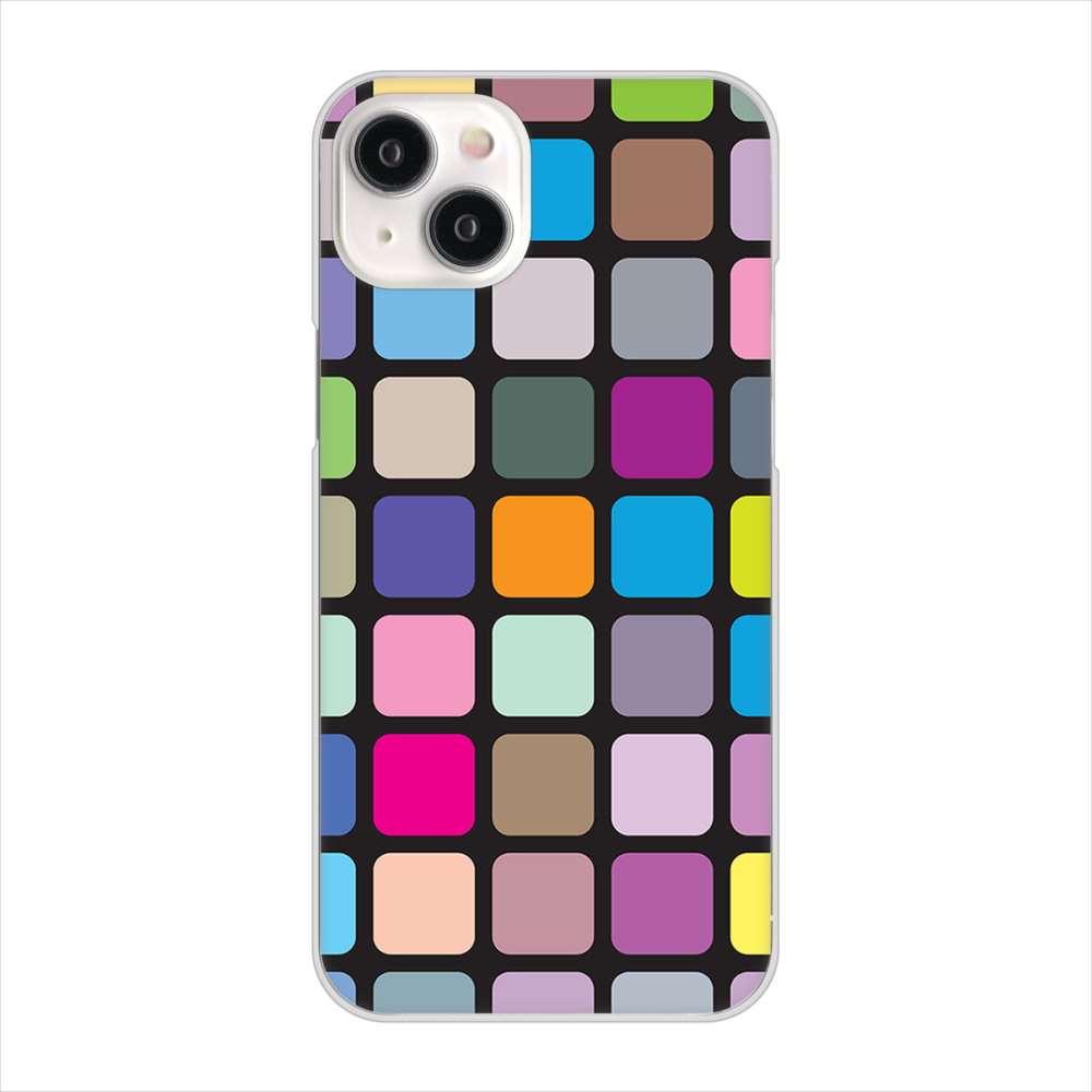 iPhone15 Plus 高画質仕上げ 背面印刷 ハードケース 【509 カラースクエア】