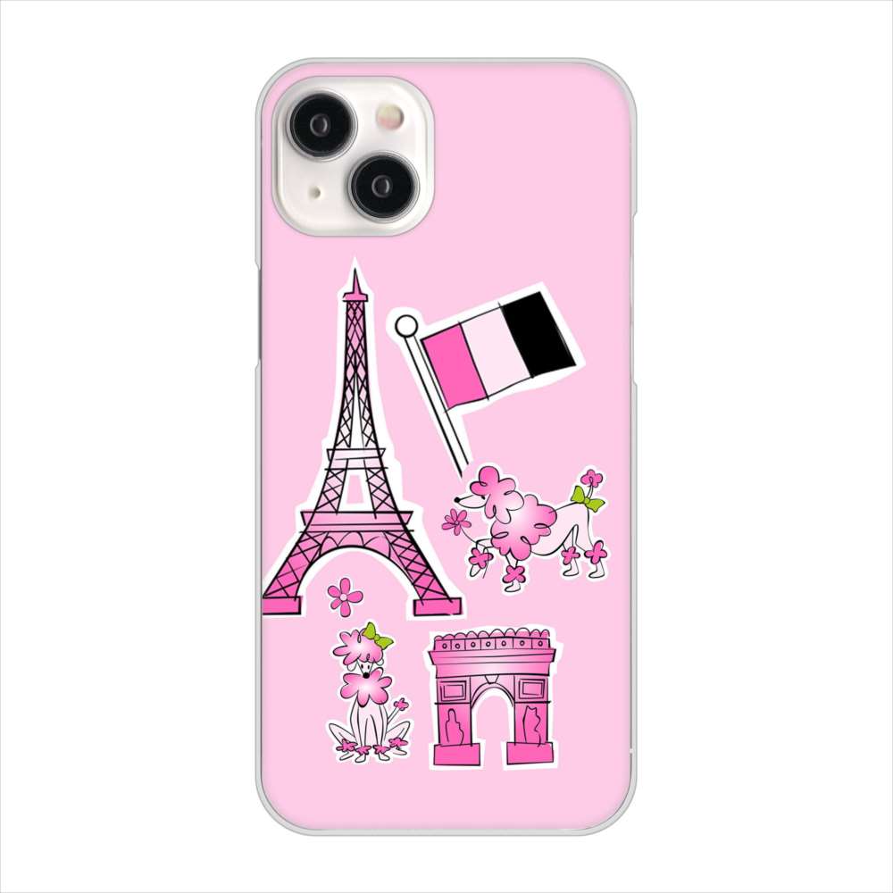 iPhone15 Plus 高画質仕上げ 背面印刷 ハードケースLOVE フランス