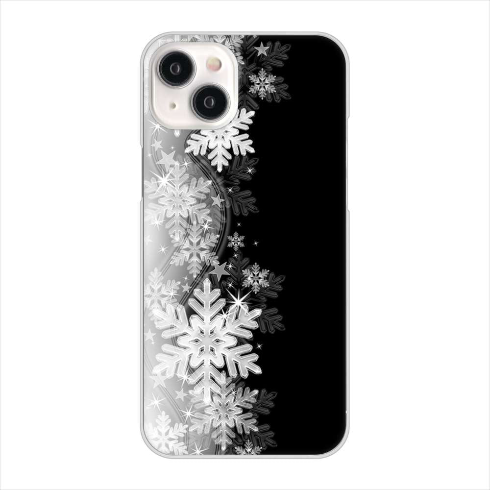 iPhone15 Plus 高画質仕上げ 背面印刷 ハードケース 【603 白銀と闇】