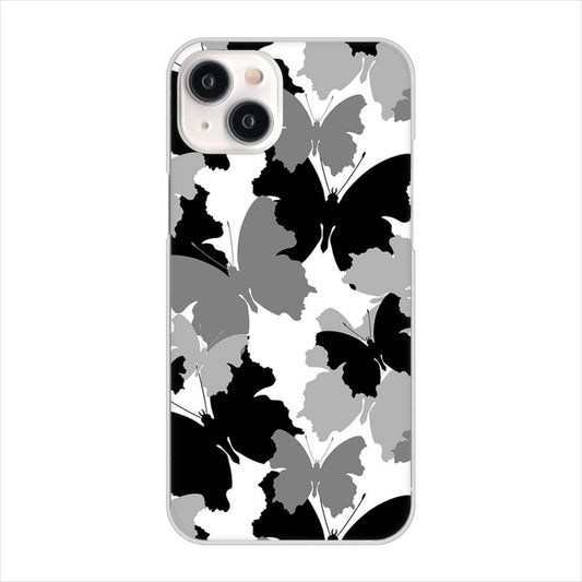 iPhone15 Plus 高画質仕上げ 背面印刷 ハードケース 【1336 夜の蝶】