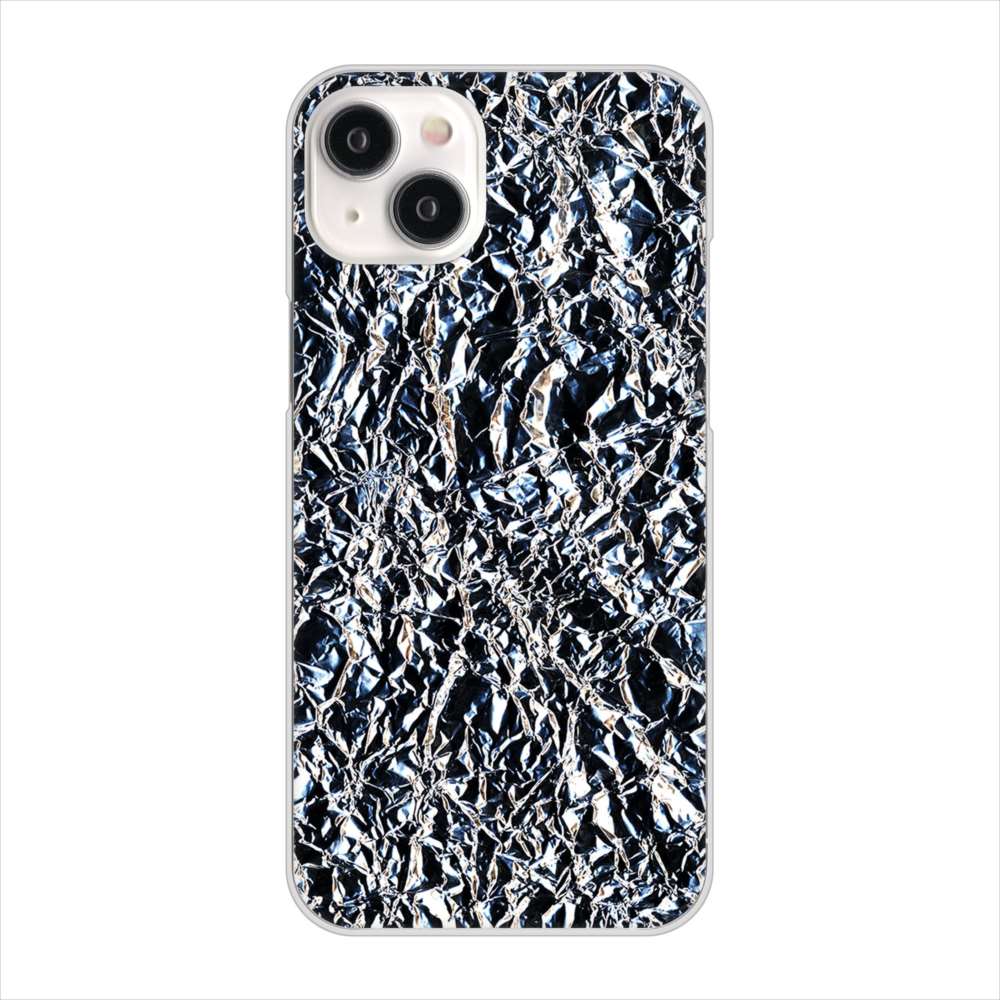 iPhone15 Plus 高画質仕上げ 背面印刷 ハードケース 【EK835 スタイリッシュアルミシルバー】