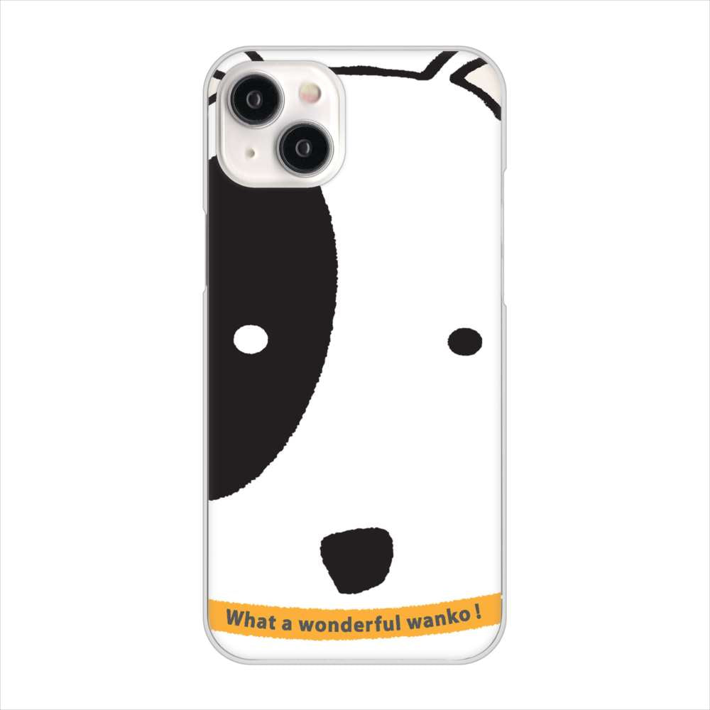 iPhone15 Plus 高画質仕上げ 背面印刷 ハードケース 【IA800 わんこ】