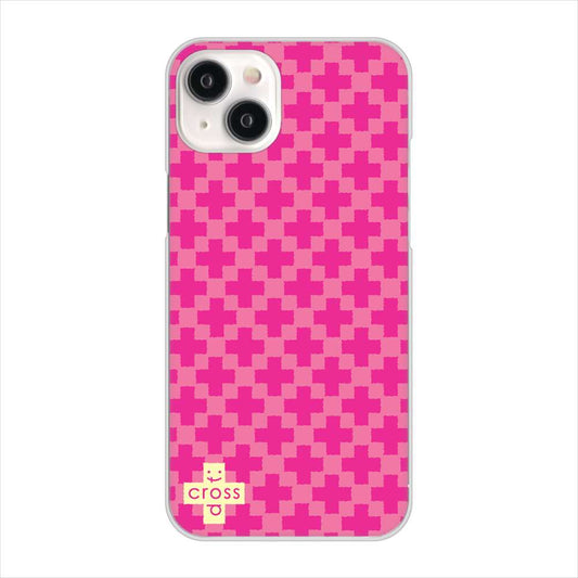 iPhone 15 Plus クロスドット ハードケース 背面印刷