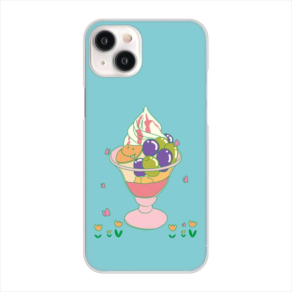 iPhone15 Plus 高画質仕上げ 背面印刷 ハードケーススイーツイラスト